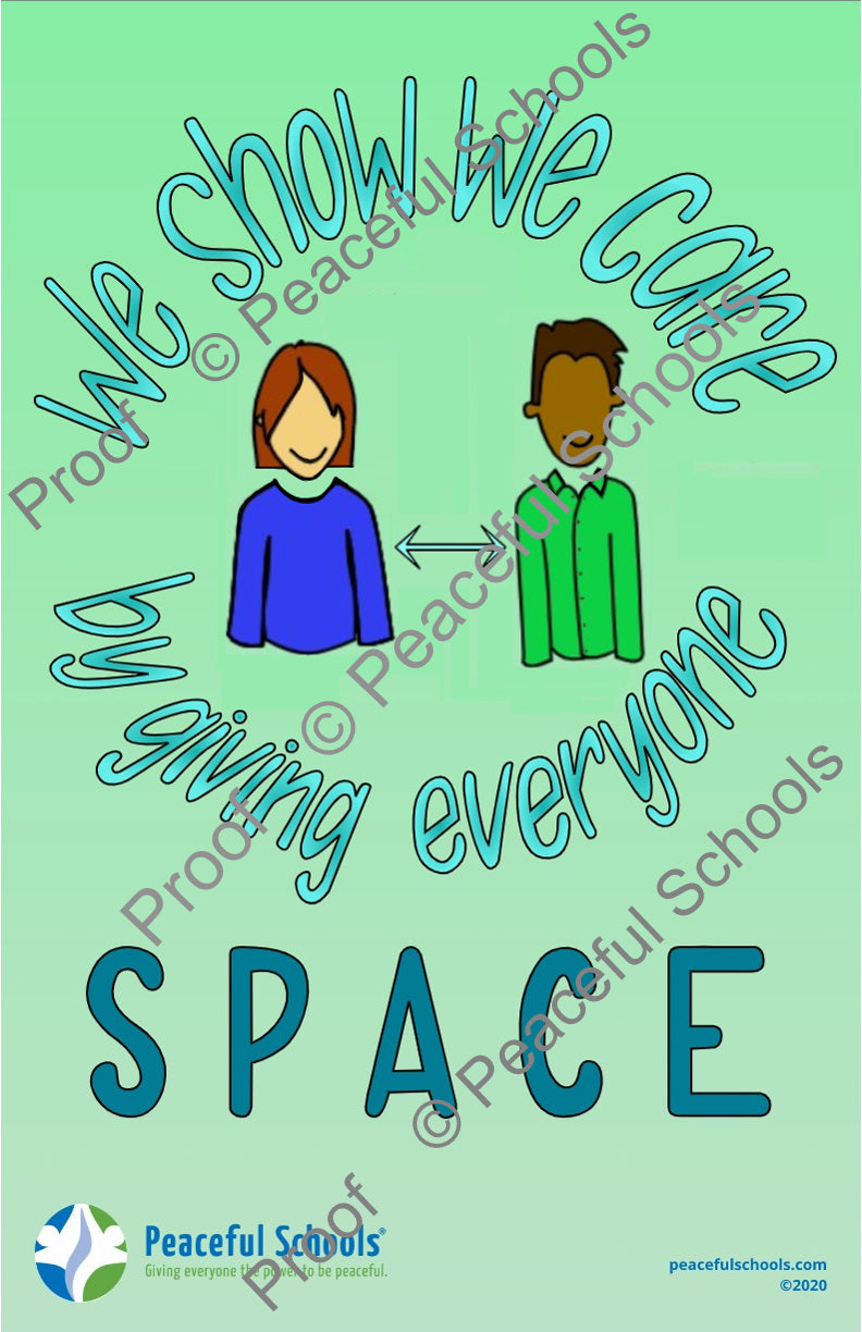 Keeping Social Distance Poster – Peaceful Schools Store