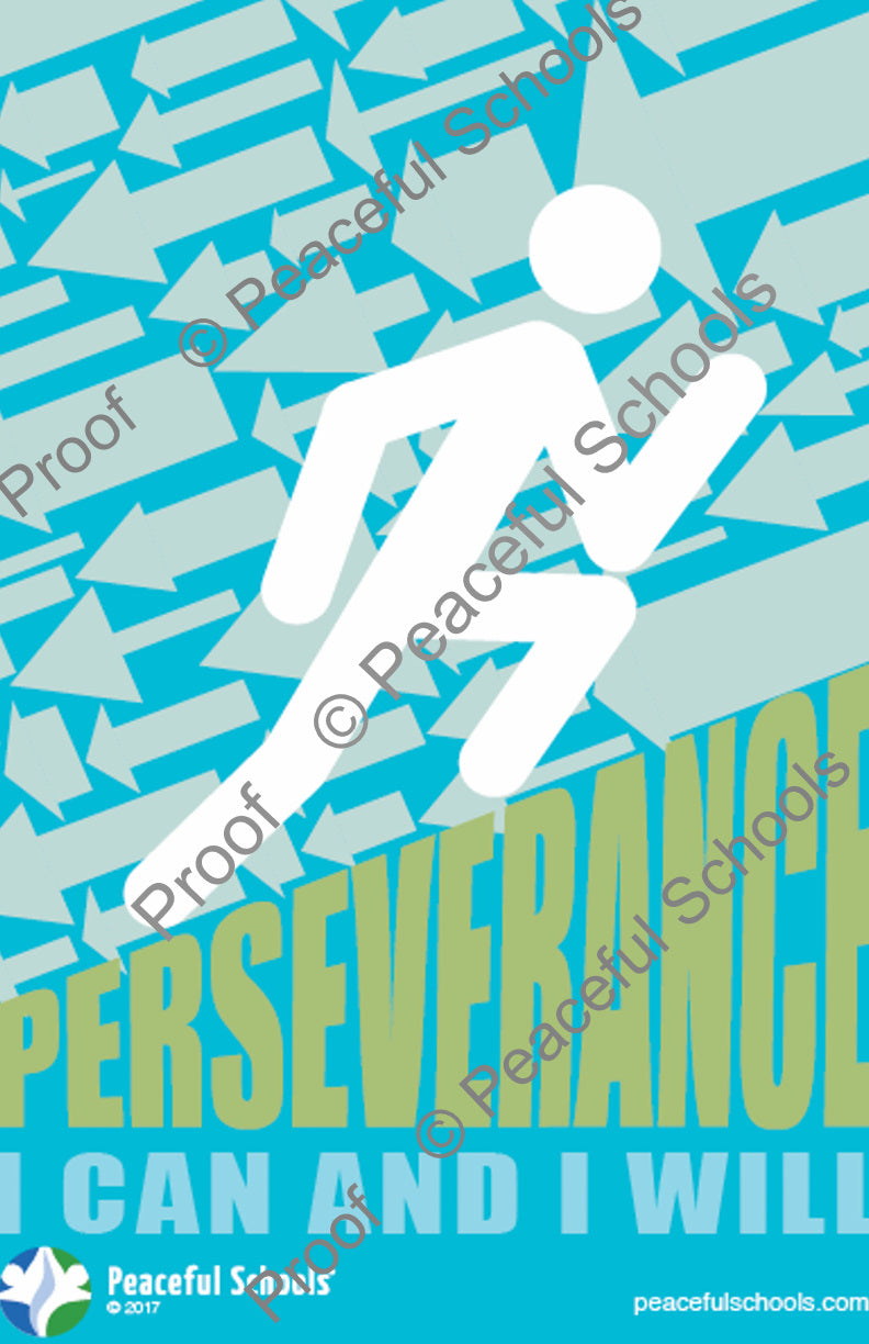 Perseverance Poster Example Perseverance Poster – Peaceful Schools Store